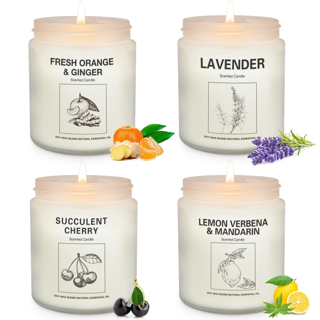 Aromatherapy Soy Candle Gift Set (4-Pack)
