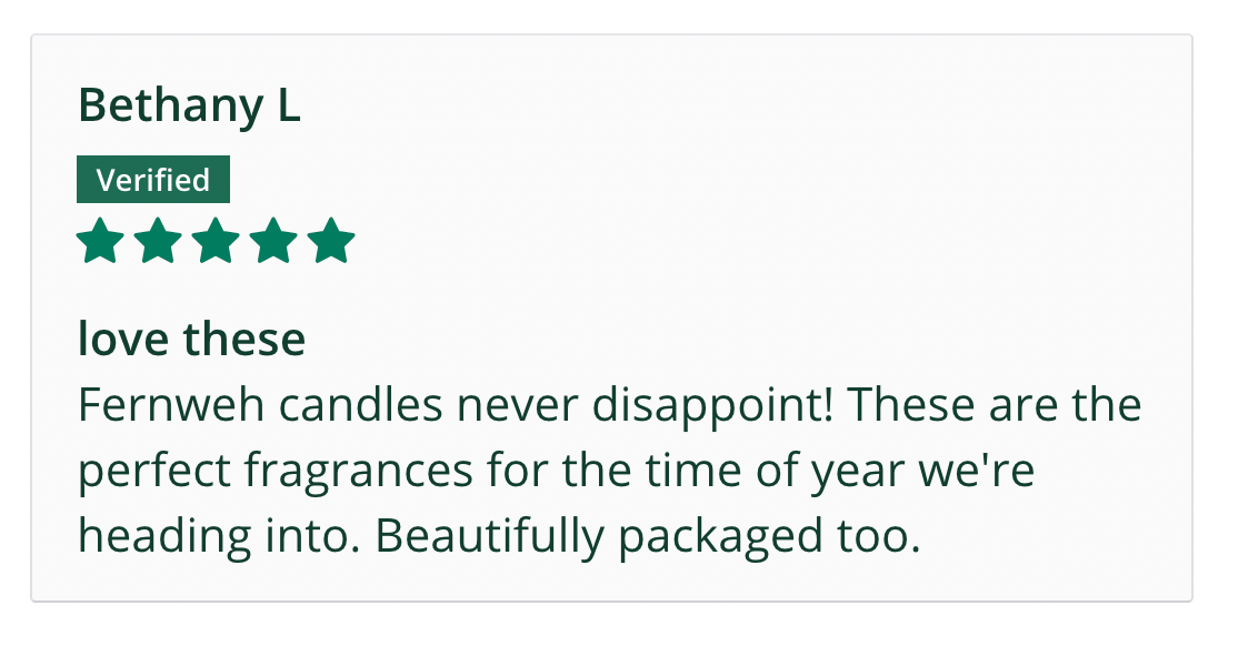 Winter Pines Scented Soy Candle