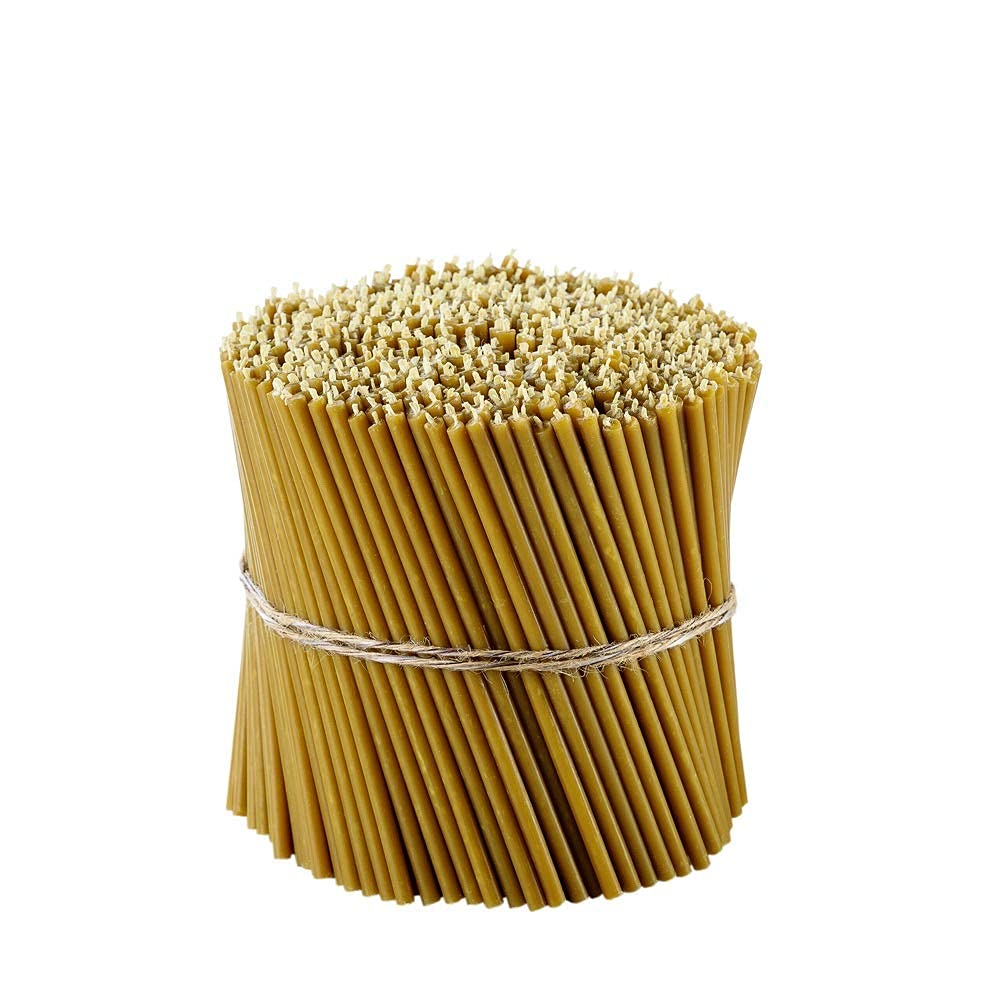 Pure Beeswax Taper Candles for Prayer & Decor