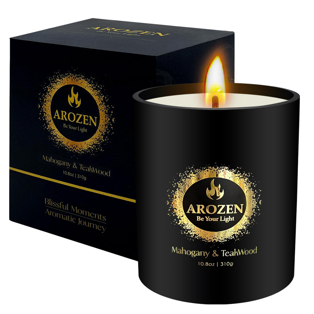 Mahogany Teakwood Scented Soy Candle